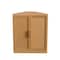 Homeroots Set Of Two Brown Wood Corner Accent Cabinet With Two Doors 712117 - alternate 1