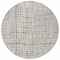 Homeroots 8' Taupe And Beige Round Striped Washable Indoor Outdoor Area Rug 583470 - alternate 8