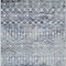 Homeroots 5' X 8' Blue And Silver Argyle Washable Indoor Outdoor Area Rug 615801 - alternate 5