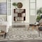 Homeroots 7' X 10' Cream And Gray Trellis Indoor Outdoor Area Rug 550823 - alternate 5