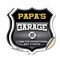 Signmission Papa's Garage I Can Fix Everything But Stupid, 4 inch X 4 inch, Vinyl Decal, 2PK SHI-D-2PACK-4-490-PAPA - alternate 1