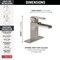 Delta 1 or 3-hole 4" installation Hole Single Hole Lavatory Faucet, Stainless 568LF-SSMPU - alternate 3