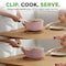 Nutrichef 18-Piece Ceramic Cookware Set with Detachable Handles, Non Stick Pots and Pans, PTFE-Free Natural NCCS18DTHPK - alternate 4