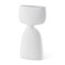 Homeroots 12" White Ceramic Sculptural Table Vase 608370 - alternate 1