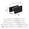 Amerock Socle 1-7/16 inch (37mm) Length Matte Black Cabinet Knob, 10PK 10VMP37023MB - alternate 4
