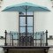 Pure Garden 9 Ft Semicircle Patio Umbrella, Blue 50-145-B - alternate 1