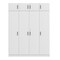 Homeroots Two Piece White Solid and Manufactured Wood Bedroom Set 662341 - alternate 3