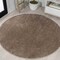 Jonathan Y Haze Solid Low-Pile Brown 4 ft Round Area Rug SEU100J-4R - alternate 1