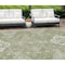 Homeroots 10' X 14' Artichoke Green Beige And Ivory Medallion Washable Indoor Outdoor Area Rug 589025 - alternate 1