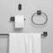 Gliderite Hardware Alpine Collection 4-Piece Matte Black Bathroom Hardware Set 9018-KIT-SQ-MB-1 - alternate 7