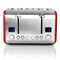 Megachef 4 Slice Toaster in Stainless Steel Red MG-TS2700 - alternate 9