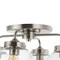 Jonathan Y Piper 18" 4-Light Farmhouse Rustic Iron/Glass LED Semi Flush Mount, Nickel/Clear JYL7569B - alternate 8