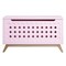 Homeroots 16" X 37" X 21" Pink Natural Wood Youth Chest 347556 - alternate 3