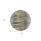 Homeroots 8' Gray Charcoal And Silver Round Abstract Washable Indoor Outdoor Area Rug 587652 - alternate 7