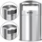 Hls Commercial 50 gal Round Outdoor Can, Silver, Open Top, Stainless Steel, 21.7 in HLS50DSI - alternate 1