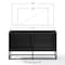 Crosley Enzo Medium Record Storage Media Console CF1126-BK - alternate 8
