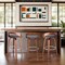 Armen Living Sonia 30" Bar Height Swivel Gray Faux Leather and Walnut Wood Bar Stool LCSOBAGRWA30 - alternate 7