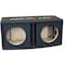 Deejay Led Double 10-in Center Port Vented Round Empty Car Bass Speaker Box 2X10ROUNDVENTED - alternate 5