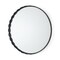 Homeroots 30" Black Metal Scalloped Accent Mirror 607278 - alternate 4