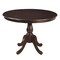 Homeroots 42" Espresso Rounded Solid Manufactured Wood Pedestal Base Dining Table 517755 - alternate 1