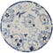 Homeroots 5' Blue And Gray Round Floral Indoor Outdoor Area Rug 546651 - alternate 4