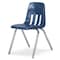 Virco 9000 Series 18" Classroom Chair, 5th Grade - Adult with Nylon Glides - Black Seat 9018 - alternate 1
