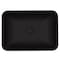 Vigo Black Sottile MatteShellTM Vessel Bathroom Sink VG07110 - alternate 4