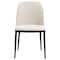 Leisuremod Tule Dining Side Chair with Velvet Seat and Steel Frame, Natural Wood/Beige, 2PK TCNW18BG2 - alternate 7