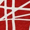 Homeroots 8' Red And Ivory Round Geometric Washable Indoor Outdoor Area Rug 600488 - alternate 3