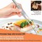 A2Z Scilab Culinary Tweezers, Narrow Precision Serrated Jaws, 12 Inch Straight, Stainless Steel Tongs A2Z-ZR1051 - alternate 6