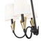 Z-Lite Claudelle 5-Light Chandelier, 24 in W, Matte Black + Modern Gold 4014-24MB-MGLD - alternate 5