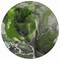 Homeroots 8' Round Green Round Abstract Washable Non Skid Indoor Outdoor Area Rug 559456 - alternate 5