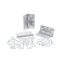 Global Door Controls 4 in Leaf W x 4.5 in Leaf H, Silver CP4540BBRNRP26D-3 - alternate 6