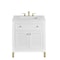 James Martin Vanities Chicago 30 in. Single Vanity, Glossy White, w/ 3 CM White Zeus Silestone Top 503-V30-GW-3WZ - alternate 1