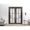 Sartodoors Sliding French Double Pocket Doors with Frosted Glass Planum 2122 60x84 (2* 30x84) Solid Core PLANUM2122DP-CA-60 x 84 (2* 30x84) - alternate 4