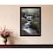 Homeroots Ricketts Waterfall Black Framed Print Wall Art 530009 - alternate 2