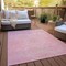 Homeroots 9' X 12' Pink And Ivory Geometric Washable Indoor Outdoor Area Rug 614105 - alternate 6