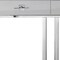 Homeroots 47" Light Gray and Silver Wood and Stainless Steel Sled Console Table With Two Drawers 543863 - alternate 7