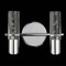 Jonathan Y Bolha 10.75" 2-Light Minimalist Modern Bubble Acrylic/Iron Integrated LED Vanity Light, Chrome JYL7223A - alternate 13