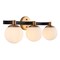 Jonathan Y Modernist Globe 24" 3-Light Metal/Frosted Glass Modern Contemporary LED Vanity, Brass Gold/Black JYL3542A - alternate 10