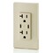 Leviton Duplex Outlet, USB C, Ivory 20A, 125V T5835-I - alternate 4