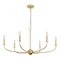 Jonathan Y Ainsley 35" 6-Light Grand Traditional Farmhouse Adjustable Swooping Arm Candle-Style Metal LED Chand JYL9562B - alternate 10