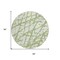 Homeroots 8' Green And Ivory Round Abstract Washable Indoor Outdoor Area Rug 614343 - alternate 7
