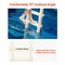Vevor Inclined Pool Ladder 5-Step and 2 Handrails of 300 lb Capacity for 48-54 In Pools U10 white - alternate 6