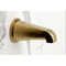 Kingston Brass Triple-Handle Tub and Shower Faucet with Knurled Handle, Brushed Brass KBX8137KNL - alternate 3