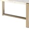 Homeroots 43" White and Gold Faux Marble And Iron Frame Coffee Table 319022 - alternate 5
