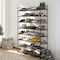 Home-Complete Shoe Rack 8-Tier Shoe Organizer for Closet, Bathroom, Entryway Shelf Holds 40 Pairs Sneakers, Black HC-2105-BLK - alternate 5