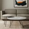 Homeroots Set of Two Gray and Black Wood and Steel Round Nested Coffee Tables 572204 - alternate 6