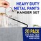 Lifemaster Metal Pants Hanger Set, Non-Slip, Space-Saving, Rubber-Coated, Black, 20PK LMHNMT22 - alternate 6