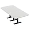 Skutchi Designs 8ft Arc Rectangle Conference Table With Power | Harmony Series | Person Meeting Room Table HAR-AREC-48X96-T.BK-U779-NA - alternate 1